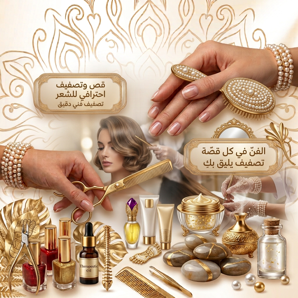 قص وتصفيف احترافي للشعر